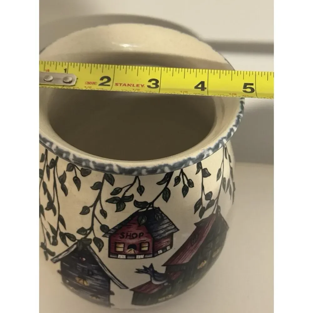Vintage Cottagecore Crockery Vase Home and Garden Party Birdhouse